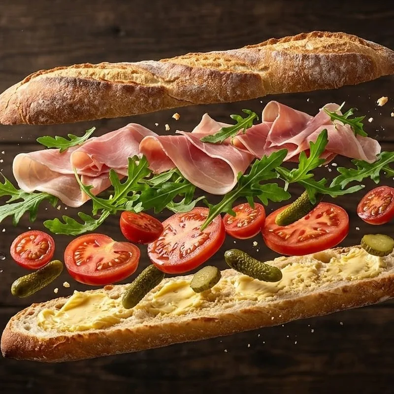 Sandwich Terroir, fait minute, Apéro Square paris Opéra